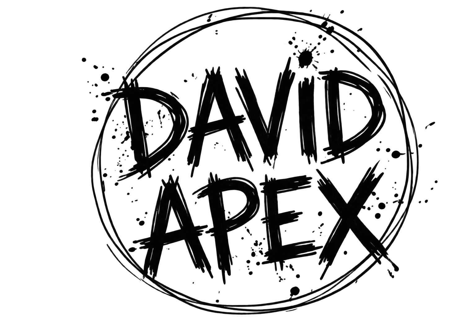 David Apex hand-drawn circular seal